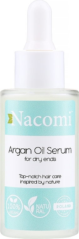 Hair Serum - Nacomi Natural With Moroccan Argan Oil Serum — photo N1