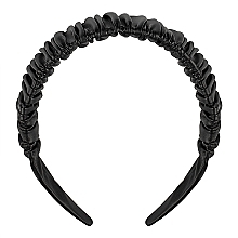 Headband 'Fold Pattern', black - MAKEUP — photo N1