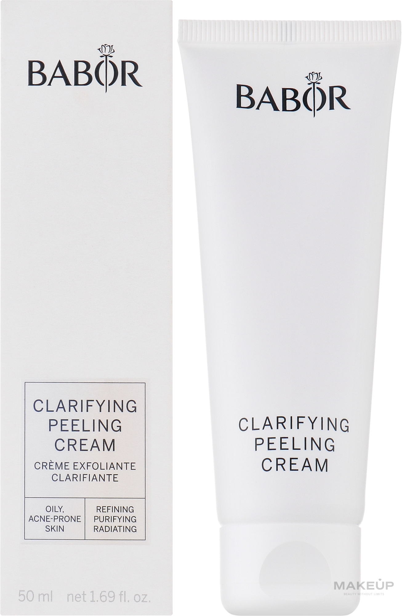 Oily Skin Cleansing Peeling Cream - Babor Clarifying Peeling Cream — photo 50 ml