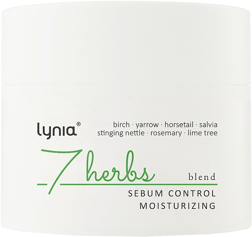 Moisturizing Sebum-Regulating Cream - Lynia 7 Herbs Sebum Control Moisturizing — photo N1