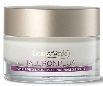 Face Filler Cream with Hyaluronic Acid - Bottega Verde Ialuron Plus Face Cream SPF15 — photo N1