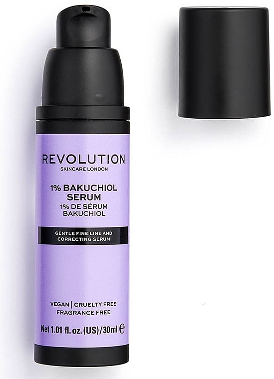 Antioxidant Oily Serum for Perfect Tone - Makeup Revolution Skincare 1% Bakuchiol Serum — photo N1