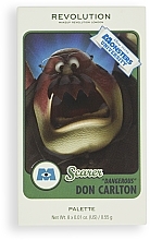 Eyeshadow Palette - Makeup Revolution X Monsters University Card Palette Don Carlton Scare — photo N4