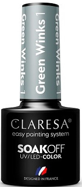 Gel Polish - Claresa Green Winks Soak Off UV/LED Color — photo N1