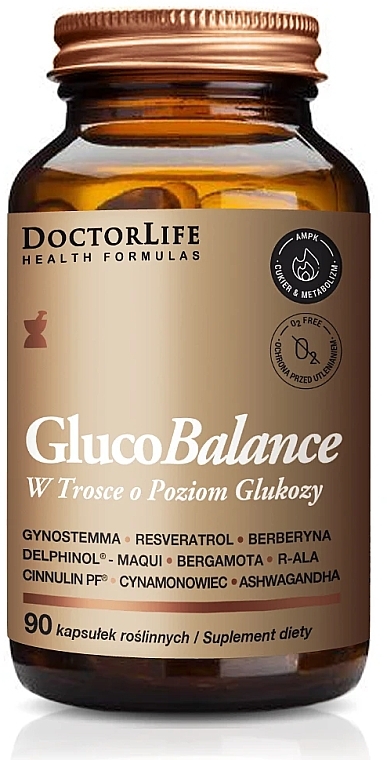 GlucoBalance Dietary Supplement, 90 pcs - Doctor Life GlucoBalance — photo N1