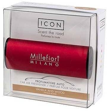 Car Air Freshener 'Classic: Vanilla and Wood' - Millefiori Milano Icon Car Classic Fragrance Vanilla And Wood — photo N1