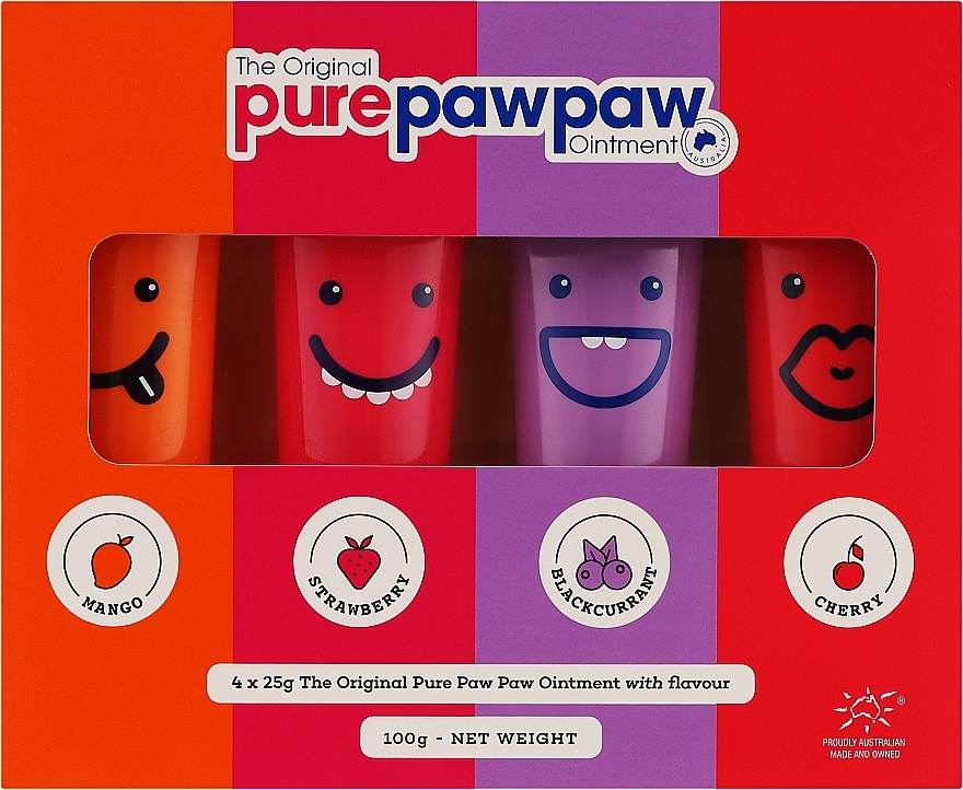 Repairing Lip Balm Set - Pure Paw Paw Four Pack (lip/balm/4x25g) — photo N1