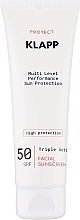 Fragrances, Perfumes, Cosmetics Sunscreen - Klapp Multi Level Performance Sun Protection Cream SPF50
