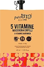 Hair Mask - puroBIO Cosmetics For Hair 5 Vitamins Mask — photo N1