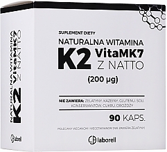 Vitamin K2 Vita MK-7 Dietary Supplement, 200mcg - Laborell — photo N5