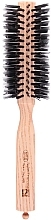 Fragrances, Perfumes, Cosmetics Thermal Brush with Wooden Ash Handle, thermonylaylon, d50mm - 3ME Maestri Triangle Brush