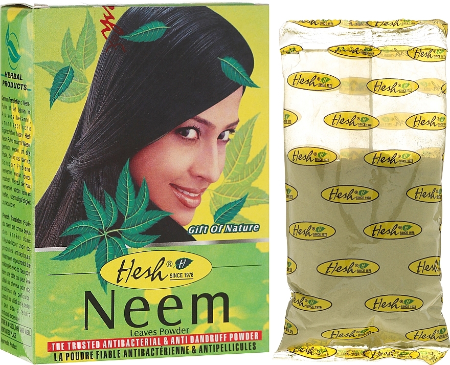 Anti-Dandruff Powder Hair Mask - Hesh Neem Leaves Powder — photo N1