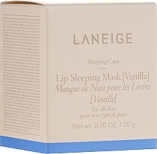 Fragrances, Perfumes, Cosmetics Intensive Repair Night Lip Mask "Vanilla" - Laneige Sleeping Care Lip Sleeping Mask Vanilla