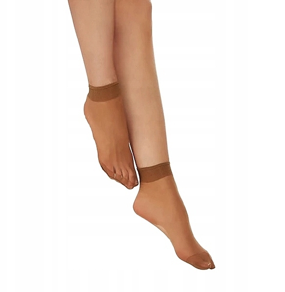 Women Non-Pressure Socks, 2 pairs, beige - Moraj — photo N1