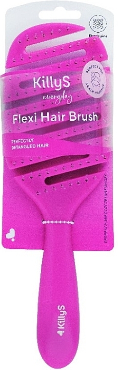 Hairbrush, 500387, purple - Killys Flexi Hair Brush — photo N2