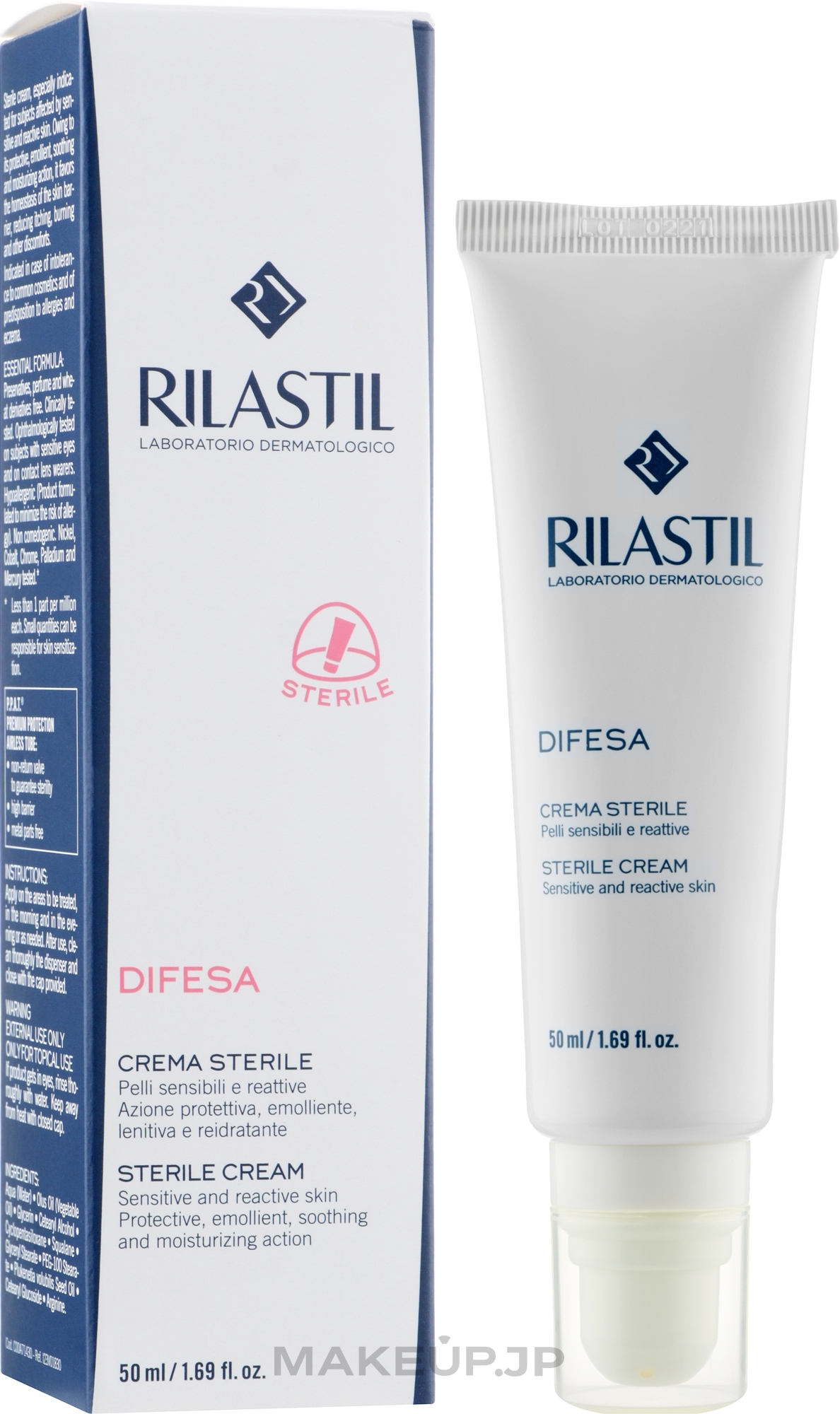 Sterile Face Cream for Sensitive & Irritation-Prone Skin - Rilastil Difesa Sterile Cream — photo 50 ml