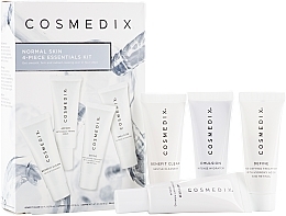 Fragrances, Perfumes, Cosmetics Set - Cosmedix Normal Skin 4-Piece Essential Kit (f/cleanser/15ml + f/ser/15ml + f/ser/15ml + f/cr/15ml)