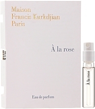 Fragrances, Perfumes, Cosmetics Maison Francis Kurkdjian A La Rose - Eau de Parfum (sample)