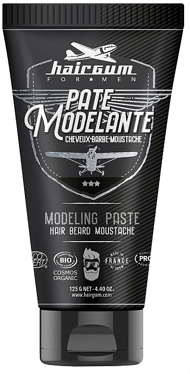 Hair, Beard & Mustache Modeling Paste - Hairgum For Men Hair, Beard & Mustache Modeling Paste — photo N1