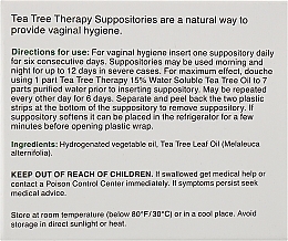 Tea Tree Oil Suppositories for Vaginal Hygiene - Tea Tree Therapy Suppositories For Vaginal Hygiene — photo N3