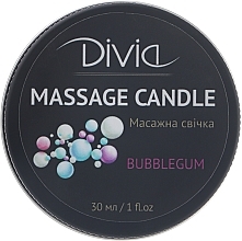 Fragrances, Perfumes, Cosmetics Hand & Body Massage Candle "Bubblegum", Di1570 (30 ml) - Divia Massage Candle Hand & Body Bubblegum Di1570