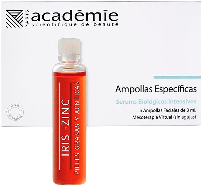 Iris & Zinc Facial Ampoules - Academie Ampoules Iris Zinc — photo N1