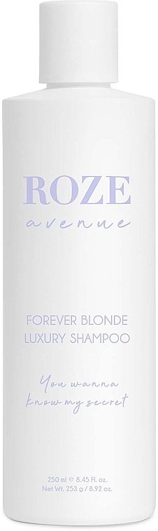 Anti-Yellow Shampoo for Blonde Hair - Roze Avenue Forever Blonde Luxury Shampoo — photo N2