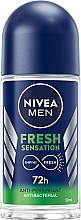 Roll-On Deodorant Antiperspirant for Men - Nivea Men Fresh Sensation Antiperspirant Antibacterial — photo N1
