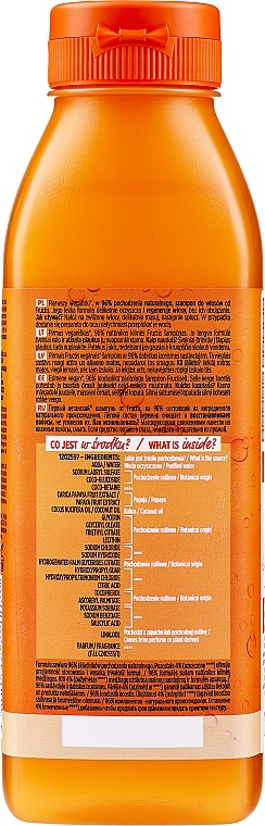 Repairing Papaya Shampoo for Damaged Hair - Garnier Fructis Repairing Papaya Hair Food Shampoo — photo N2