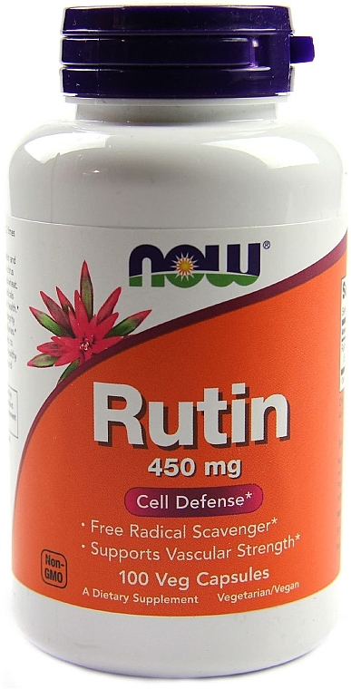 Capsules "Rutin", 450mg - Now Foods Rutin — photo N4