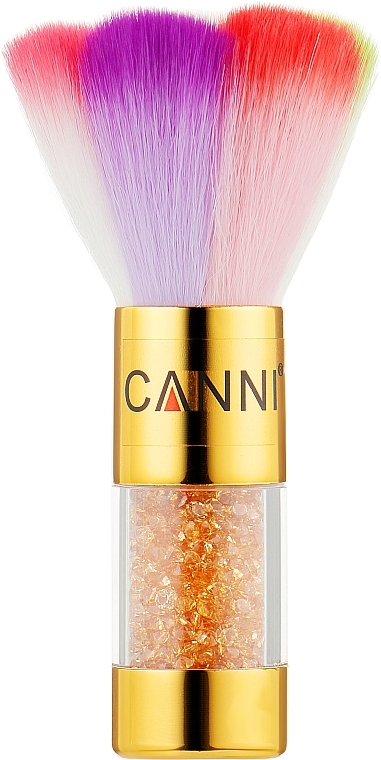 Nail Brush, gold - Canni Dust Brush Gold — photo N1