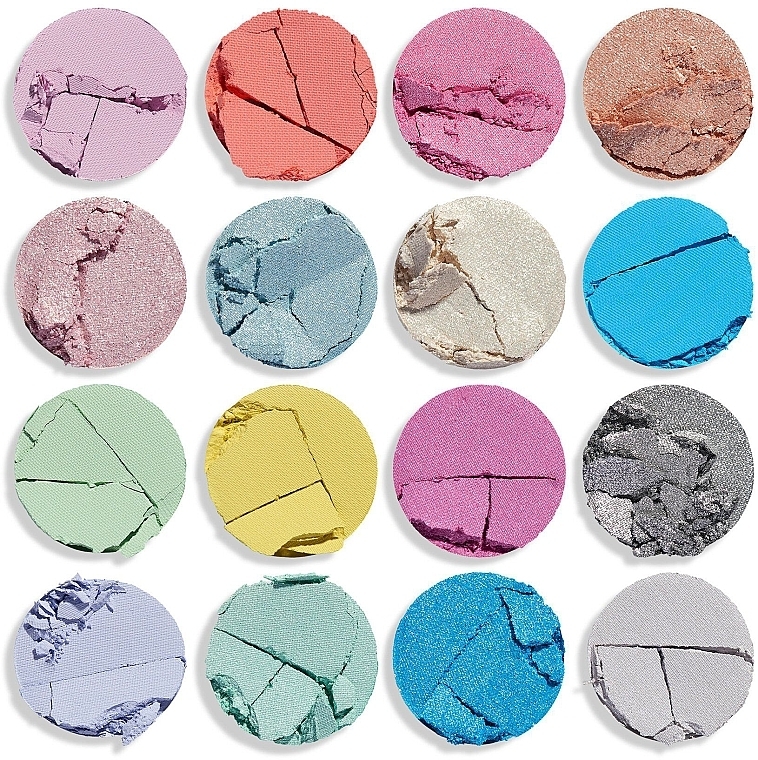 Eyeshadow Palette, 16 shades - Makeup Obsession Crystal Waves Eyeshadow Palette — photo N3