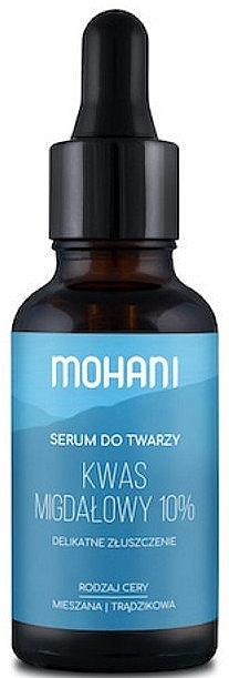 Smoothing Face Serum with Mandelic Acid 10% - Mohani Smoothing Facial Serum With Mandelic Acid 10% — photo N1