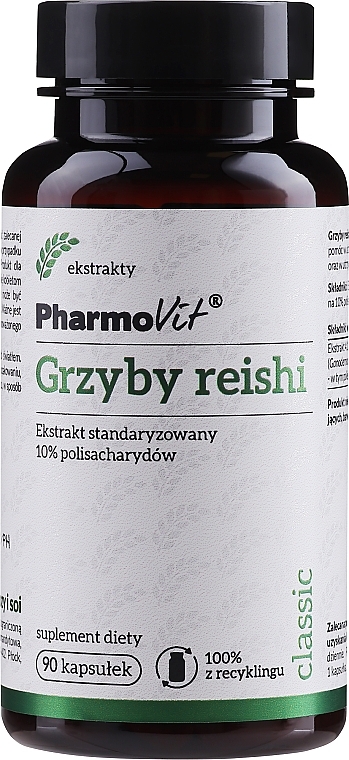 Dietary Supplement 'Reishi Extract' - PharmoVit Grzyby Reishi Extract 10% Polysaccharides — photo N1