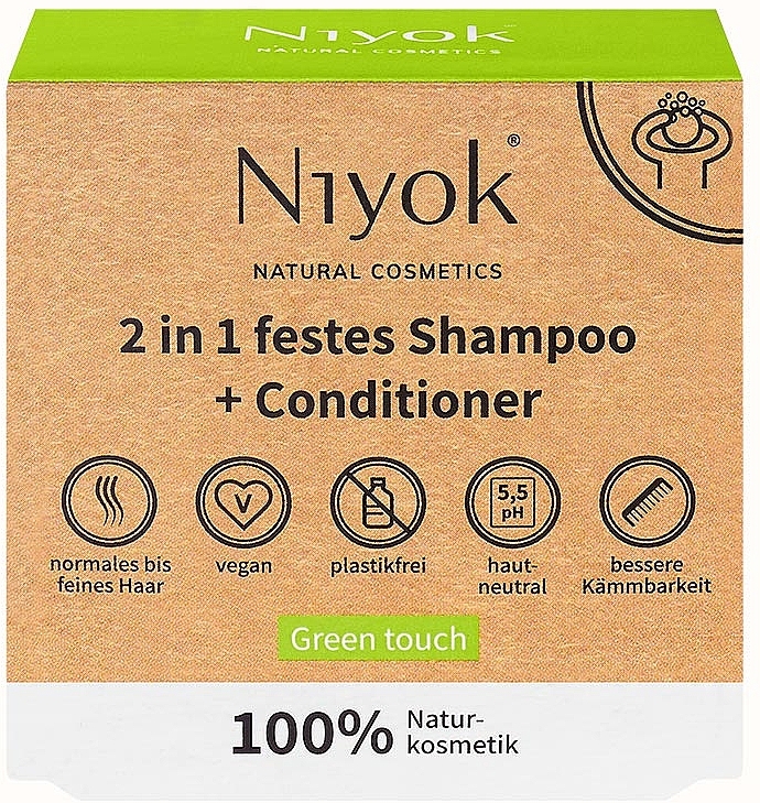 Green Touch Solid Shampoo & Conditioner - Niyok 2in1 — photo N1