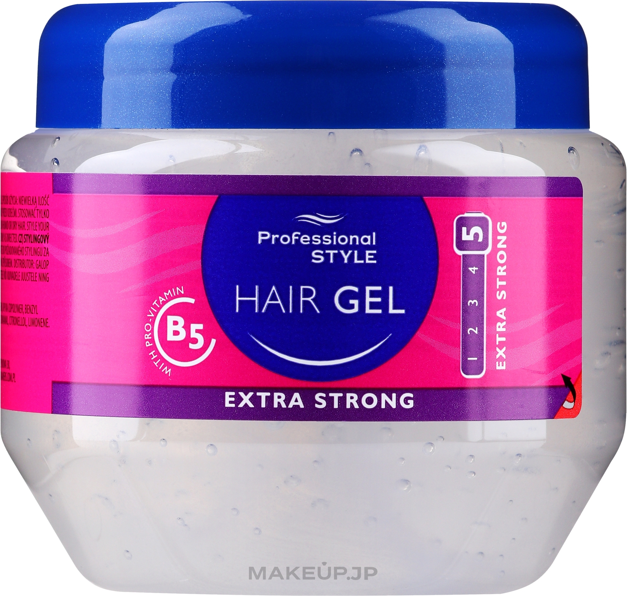 Hair Styling Gel - Professional Style Hair Gel Extra Strong With Pro Vitamin B5 — photo 225 ml