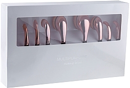 Makeup Brush Set with Metal Handle, 9 pcs - Lila Rossa — photo N8