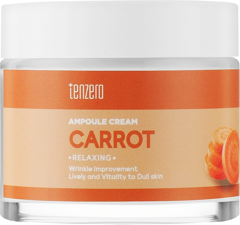 Ampoule Face Cream - Tenzero Relaxing Carrot Ampoule Cream — photo N1