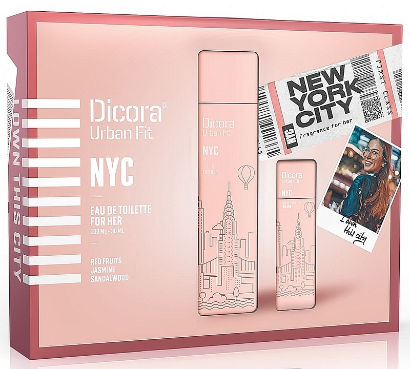 Dicora Urban Fit NYC For Her Set - Set (edt/100ml + edt/30ml) — photo N1