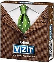 Fragrances, Perfumes, Cosmetics Dotted Condoms, 3 pcs. - Vizit