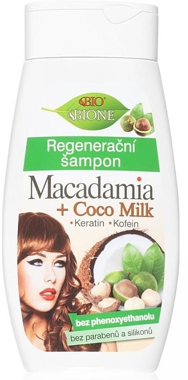 Regenerating Shampoo - Bione Cosmetics Macadamia + Coco Milk Shampoo — photo N1