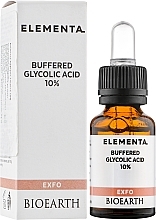 10% Glycolic Acid Face Serum - Bioearth Elementa Exfo Buffered Glycolic Acid 10% — photo N2