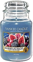 Fragrances, Perfumes, Cosmetics Scented Candle "Mulberry and Fig Delight" - Yankee Candle Mulberry and Fig Delight