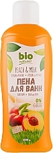 Fragrances, Perfumes, Cosmetics Bath Foam "Peach & Milk" - Bio Naturell