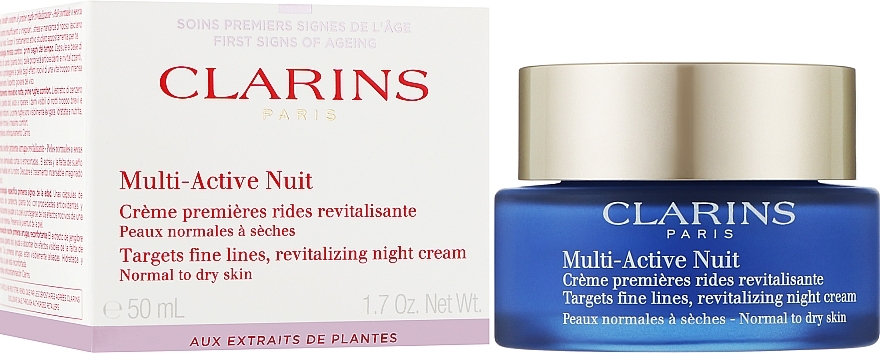 Night Cream for Normal to Dry Skin - Clarins Clarins Multi-Active Night Cream — photo N2