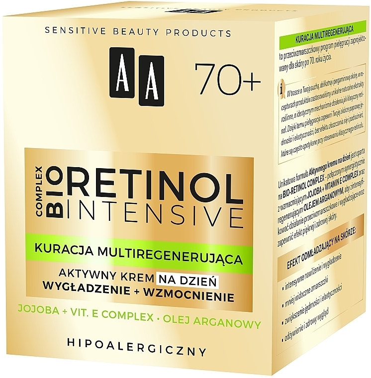 Active Face Day Cream "Firming" - AA Retinol Intensive 70+ Cream — photo N3