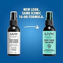 Long-Lasting Makeup Setting Spray - NYX Dewy Finish Setting Spray — photo N4