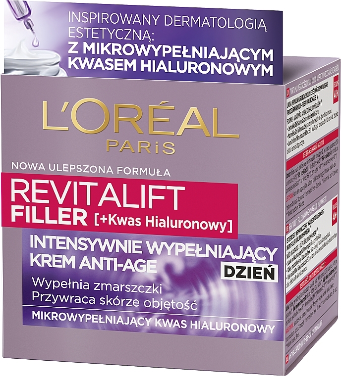 Hyaluronic Anti-Aging Day Filler - L'Oreal Paris Revitalift Filler Hyaluronic Acid Day Cream — photo N2