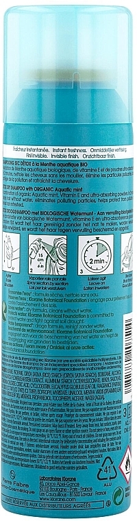 Dry Shampoo - Klorane Aquatic Mint Detox Dry Shampoo — photo N4