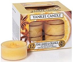 Fragrances, Perfumes, Cosmetics Tea Light Candles - Yankee Candle Scented Tea Light Candles Star Anise and Orange